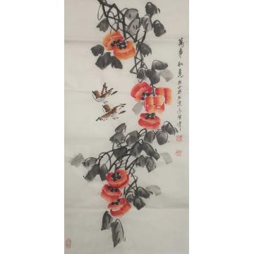 佟广伟国画花鸟万事如意字画之家