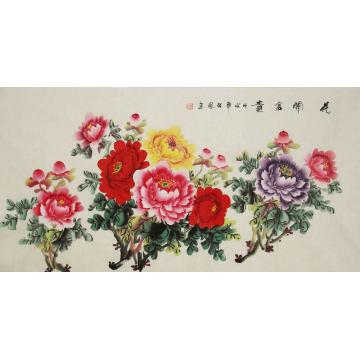 朱秋凤国画花鸟花开富贵字画之家