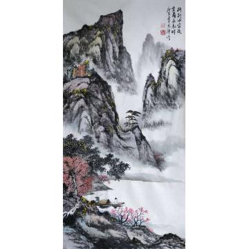 于恩沛国画山水水穷处云起时字画之家