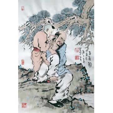 佟宝全国画人物自在图字画之家