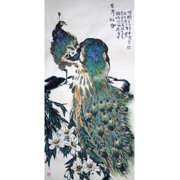 王孝华国画花鸟百年好合字画之家