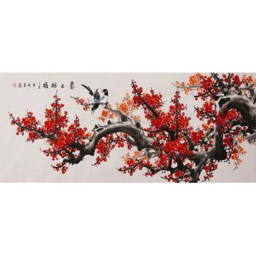 田成喜国画花鸟喜上眉梢字画之家