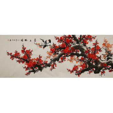 田成喜国画花鸟喜上眉梢字画之家