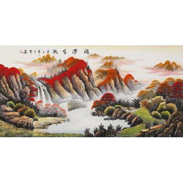 阳立军国画山水鸿运千秋字画之家