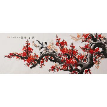 田成喜国画花鸟喜上眉梢字画之家
