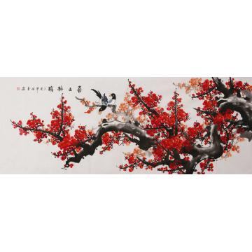 田成喜国画花鸟喜上眉梢字画之家