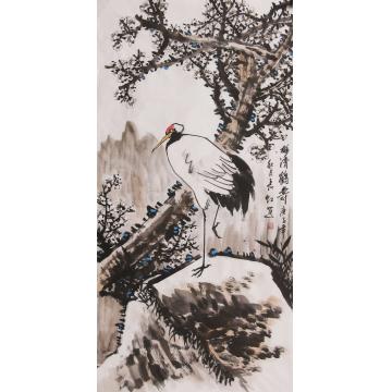 谢长虹国画花鸟梅清鹤寿字画之家