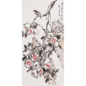 谢长虹国画花鸟笑口常开字画之家
