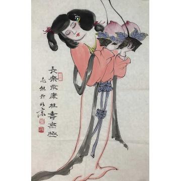 张志能国画人物长乐永康字画之家