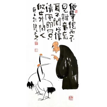 张海波国画人物只做世外闲人字画之家