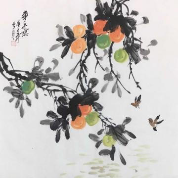 李玉夕国画花鸟事事如意字画之家