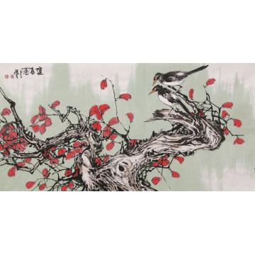 武洪星国画花鸟双喜图字画之家