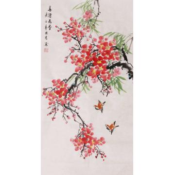 周艺国画花鸟鸟语花香字画之家