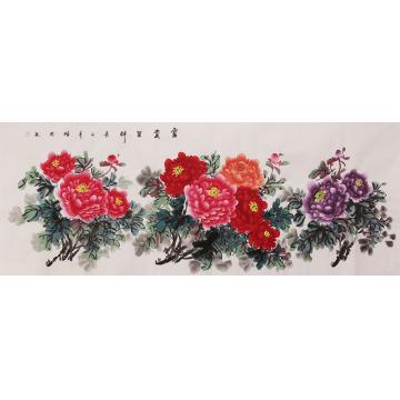 吴雅君国画花鸟富贵呈祥字画之家