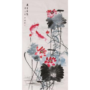 莫少成国画花鸟连年有余字画之家