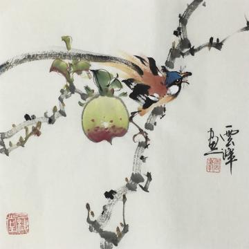 云峰国画花鸟秋实字画之家