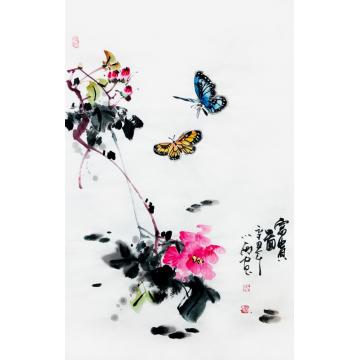 周小雨国画花鸟富贵图字画之家