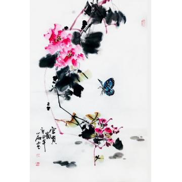 周小雨国画花鸟富贵图字画之家