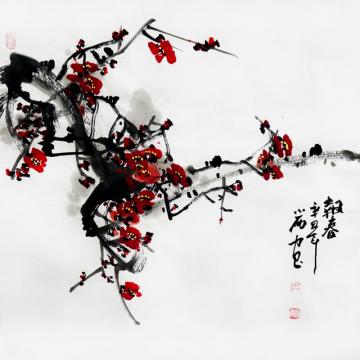 周小雨国画花鸟报春字画之家
