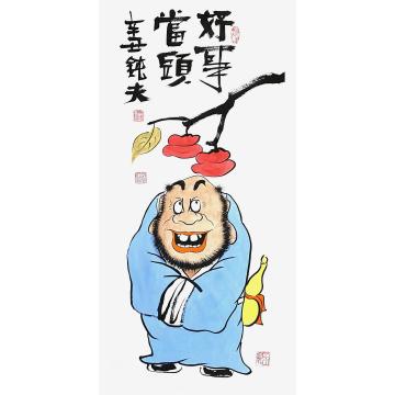 张海波国画人物好事当头字画之家