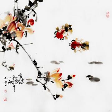 周小雨国画花鸟有余图字画之家