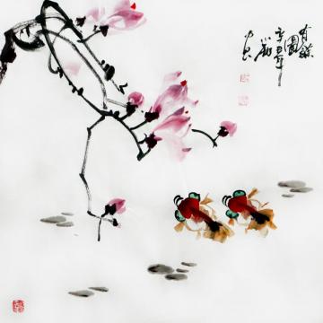 周小雨国画花鸟有余图字画之家