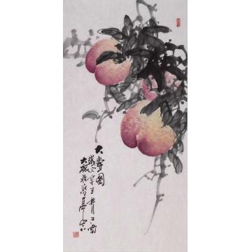朱大成国画花鸟大寿图字画之家