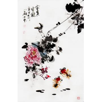 周小雨国画花鸟富贵有余字画之家