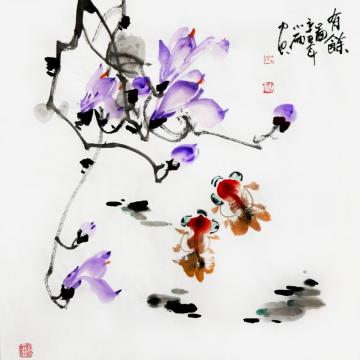 周小雨国画花鸟有余图字画之家