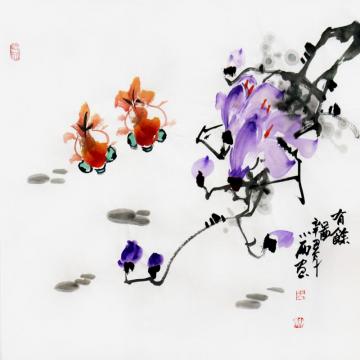 周小雨国画花鸟有余图字画之家