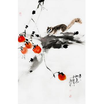 周小雨国画花鸟事事如意字画之家
