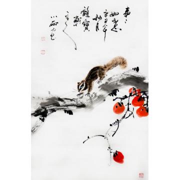 周小雨国画花鸟事事如意字画之家