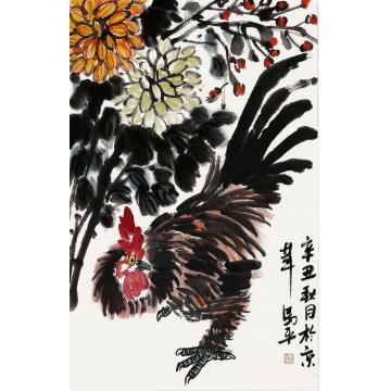 马平国画花鸟大吉图字画之家