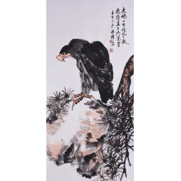 李德峰国画花鸟大鹏图字画之家