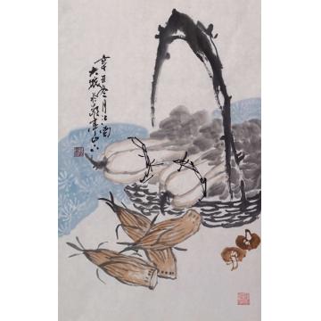 朱大成国画花鸟百财齐聚字画之家