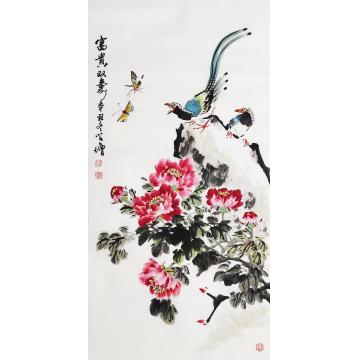 王学增国画花鸟富贵双寿字画之家