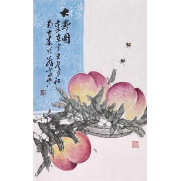 朱大成国画花鸟大寿图字画之家
