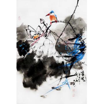 周小雨国画花鸟清风字画之家