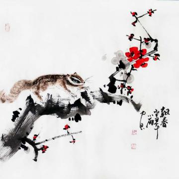 周小雨国画花鸟报春字画之家