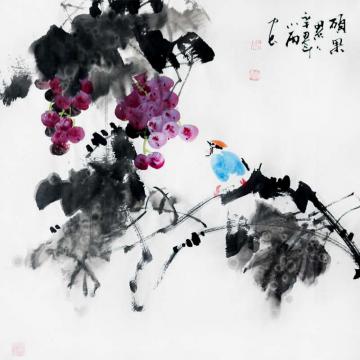 周小雨国画花鸟硕果累累字画之家