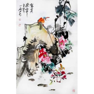 周小雨国画花鸟富贵荣华字画之家