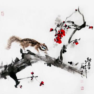 周小雨国画花鸟报春字画之家