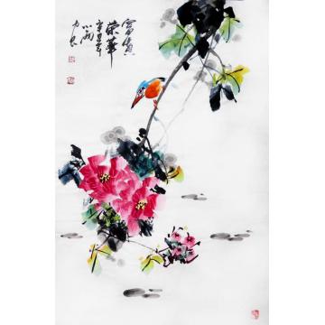 周小雨国画花鸟富贵荣华字画之家