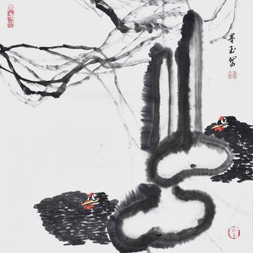 高玉琴国画花鸟福禄双吉字画之家