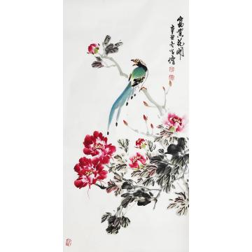 王学增国画花鸟富贵花开字画之家
