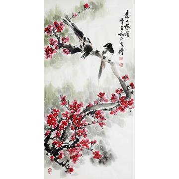 王学增国画花鸟喜上眉梢字画之家