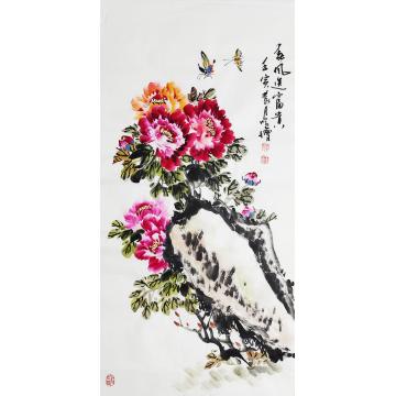 王学增国画花鸟春风送富贵字画之家