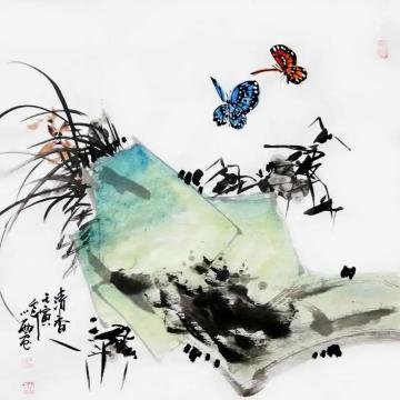 周小雨国画花鸟清香字画之家