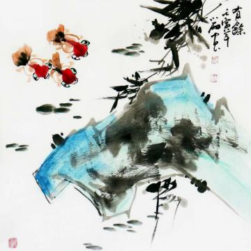 周小雨国画花鸟有余图字画之家