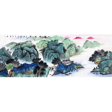 孔红贵国画山水锦绣山河字画之家